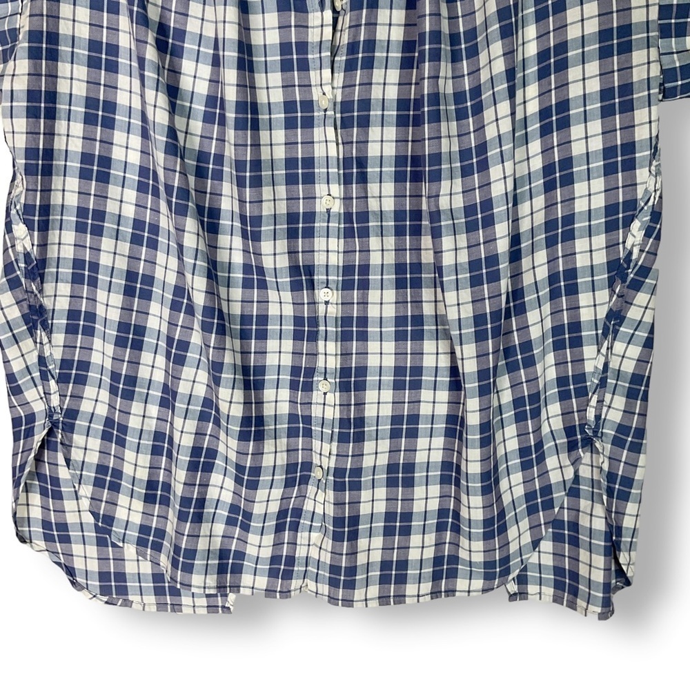 Madewell Central Plaid Split Back Oversized Shirt… - image 5